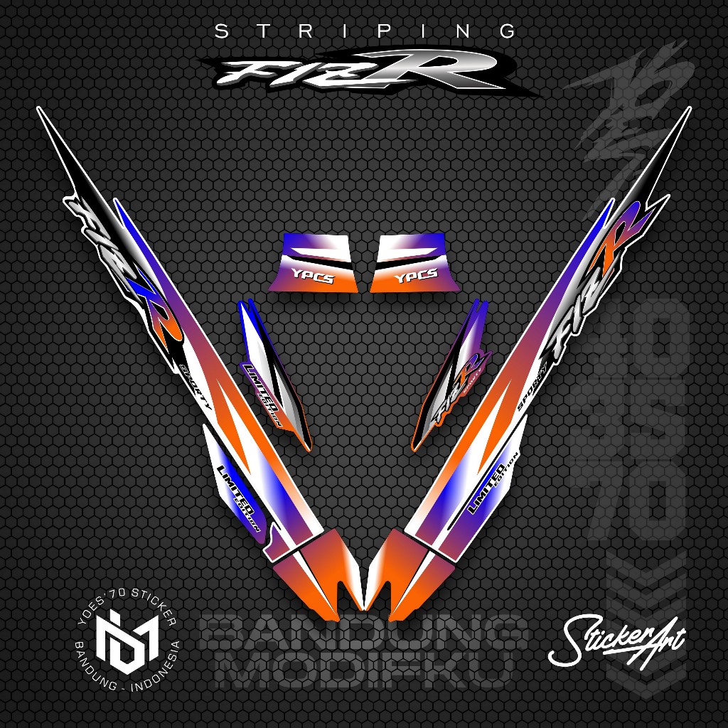 STRIPING VARIASI YAMAHA F1ZR / KRS 29 / STICKER LIST MOTOR F1 ZR / POLET STIKER VARIASI YAMAHA F1ZR
