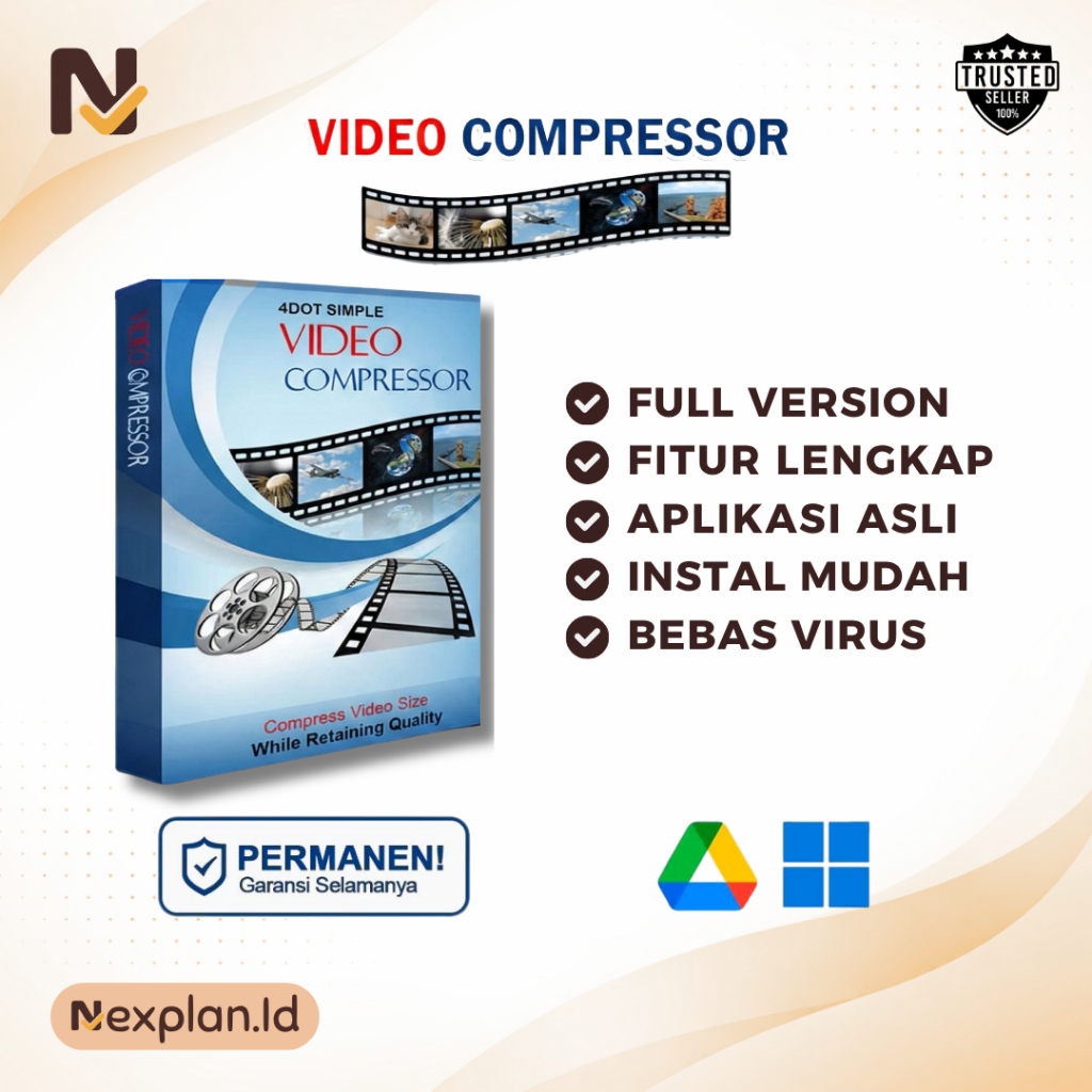 4Dot Simple Video Compressor – Kompres Video Hingga 90% | Full Version Lifetime