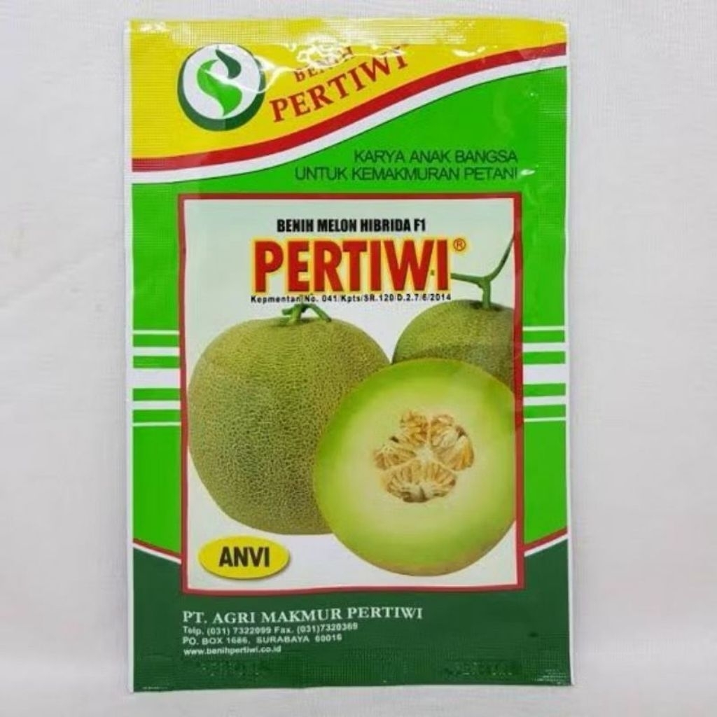 BENIH BIBIT MELON PERTIWI ANVI 600 BIJI DI JAMIN ORI