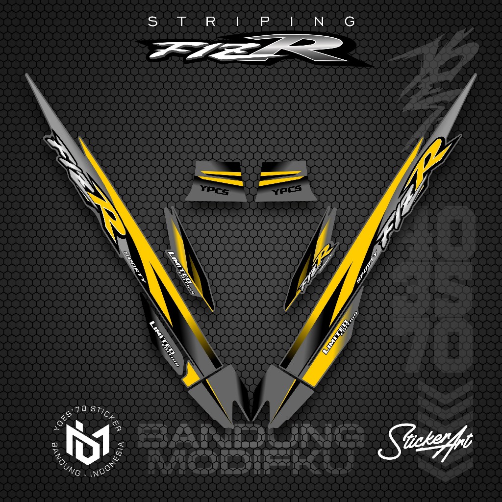 STRIPING VARIASI YAMAHA F1ZR / KRS 31 / STICKER LIST MOTOR F1 ZR / POLET STIKER VARIASI YAMAHA F1ZR