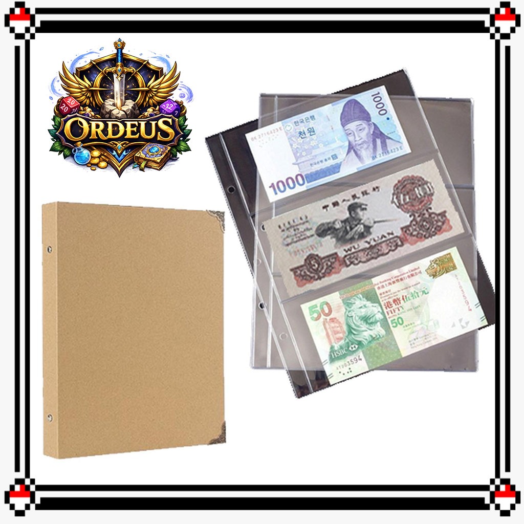 240 Slots Paper Money Album / Map Koleksi Uang Kertas [Refill-able]