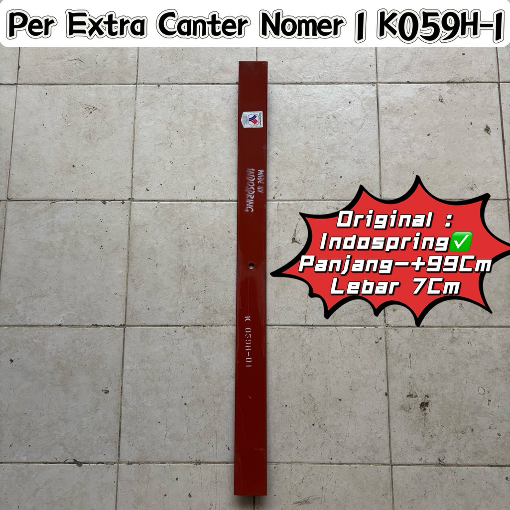 per extra canter nomor 1 per daun K59h no 1 leaf spring k59h-1 per daun indospring k59h nomor 1 per 