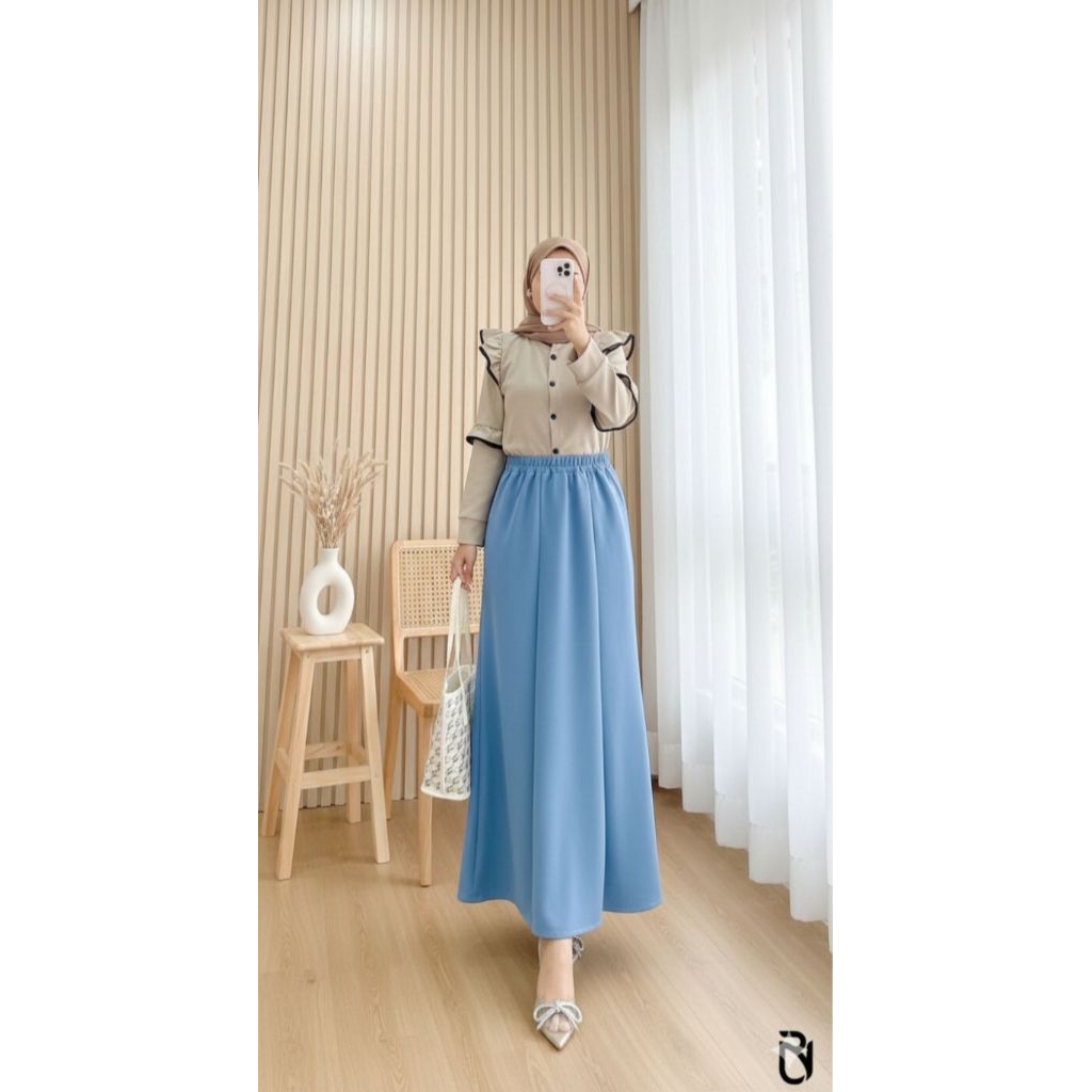 SET ROK ZORA BAHAN KNIT KAOS Ld 110 MELAR