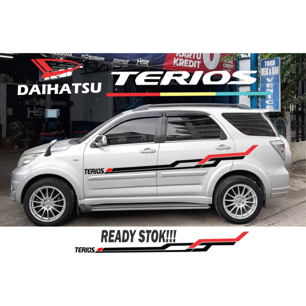 stiker terios stiker daihatsu terios stiker cutting rush