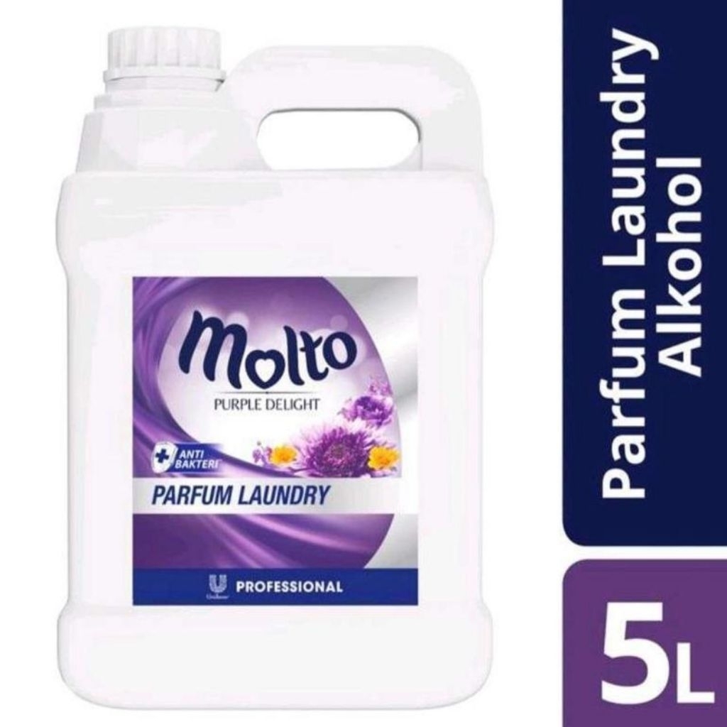 Molto Parfum Laundry 5 Liter Aroma Tahan Lama Perlindungan Hienis Pengharum Praktis