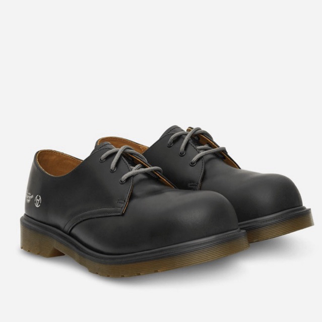 Dr Martens X Slamjam 1461 Outlier Steel Toe Black Original Resmi