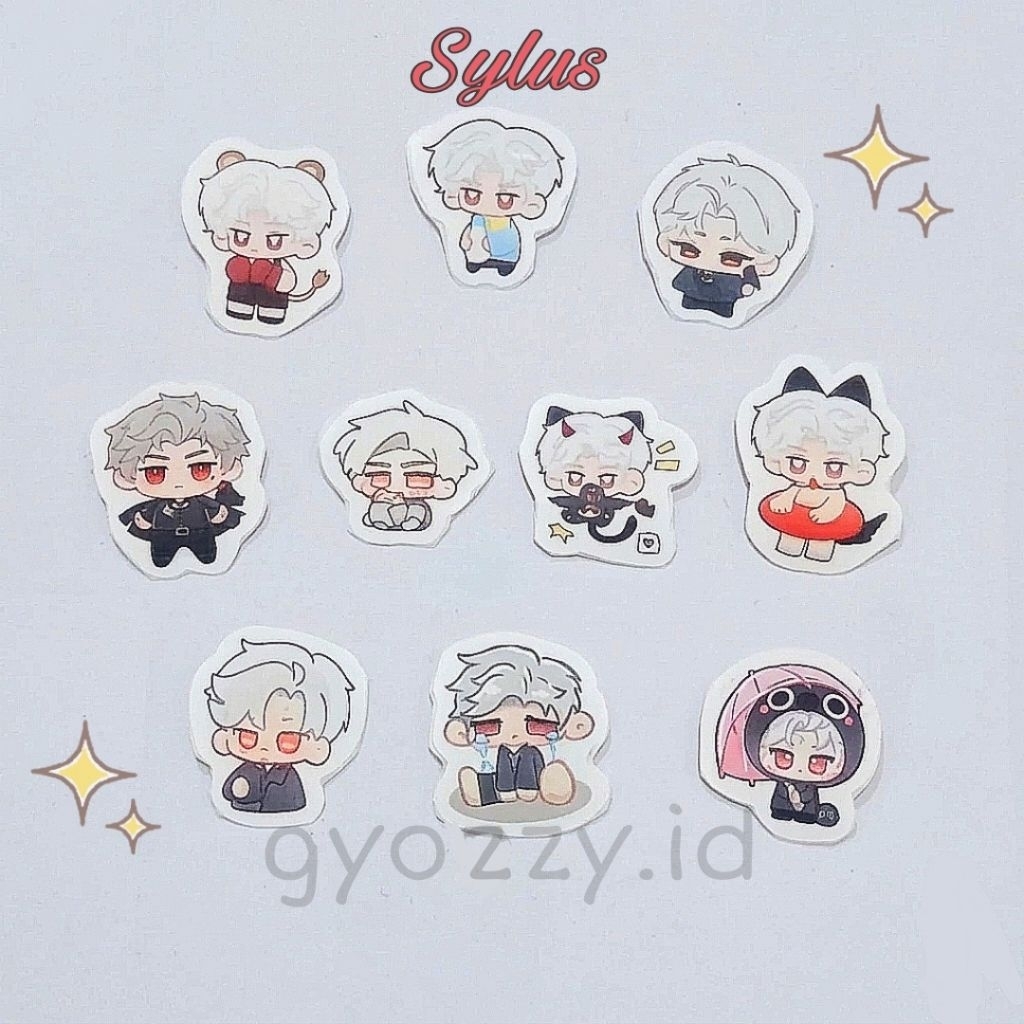 50pcs Sticker Sylus Love and Deepspace, Cute Sticker, Sylus Love and Deepspace, Sticker Chibi Sylus