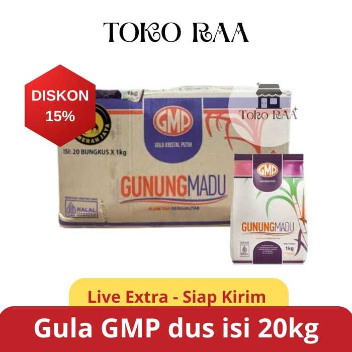 GULA GUNUNG MADU GMP 1 KARTON 20 KILO