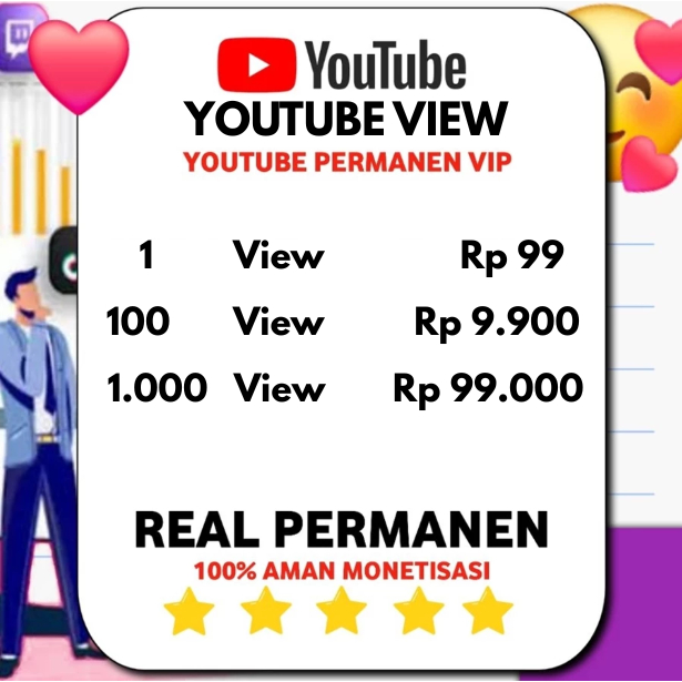 Youtube View Real Aktif Permanen - Bergaransi