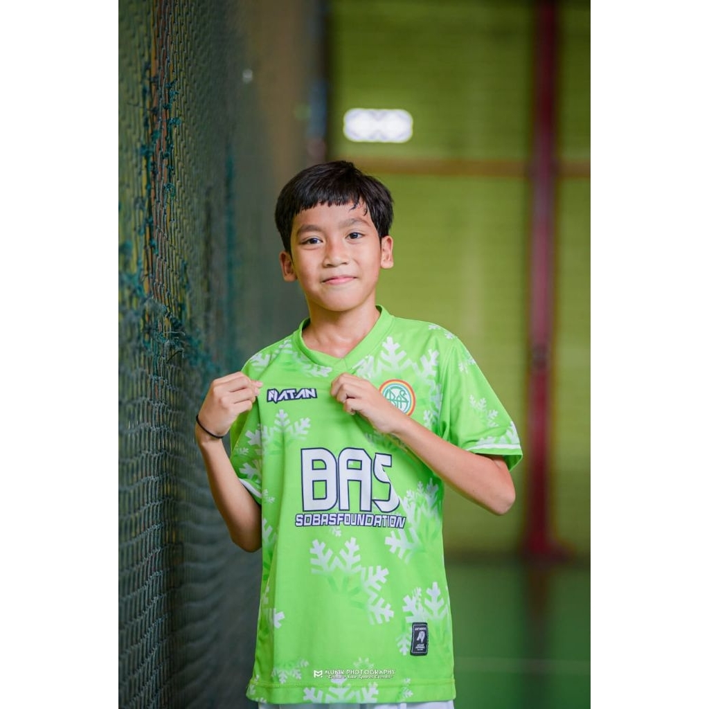 ATTAN Baju olahraga pria set /jersey futsal/baju badminton pria original 100%