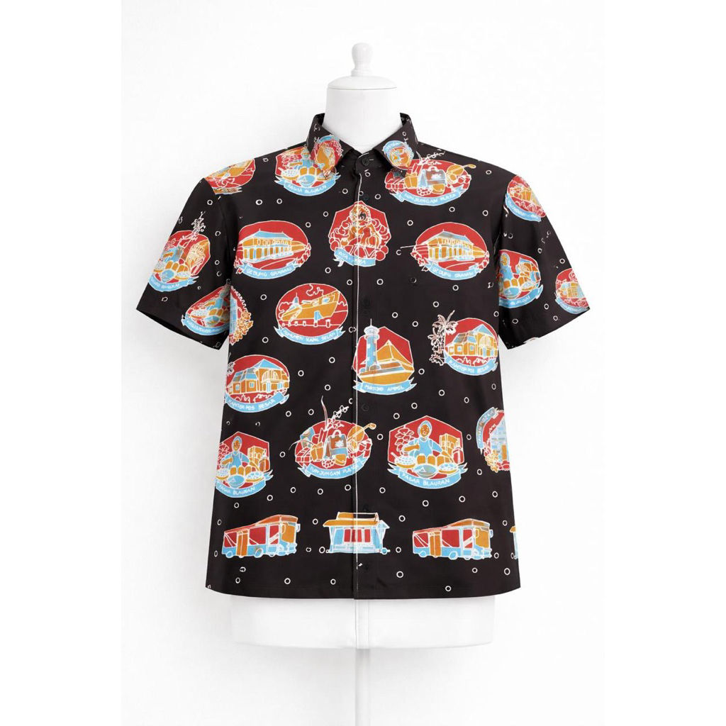 Kemeja Batik Pria Surabaya Motif Skena