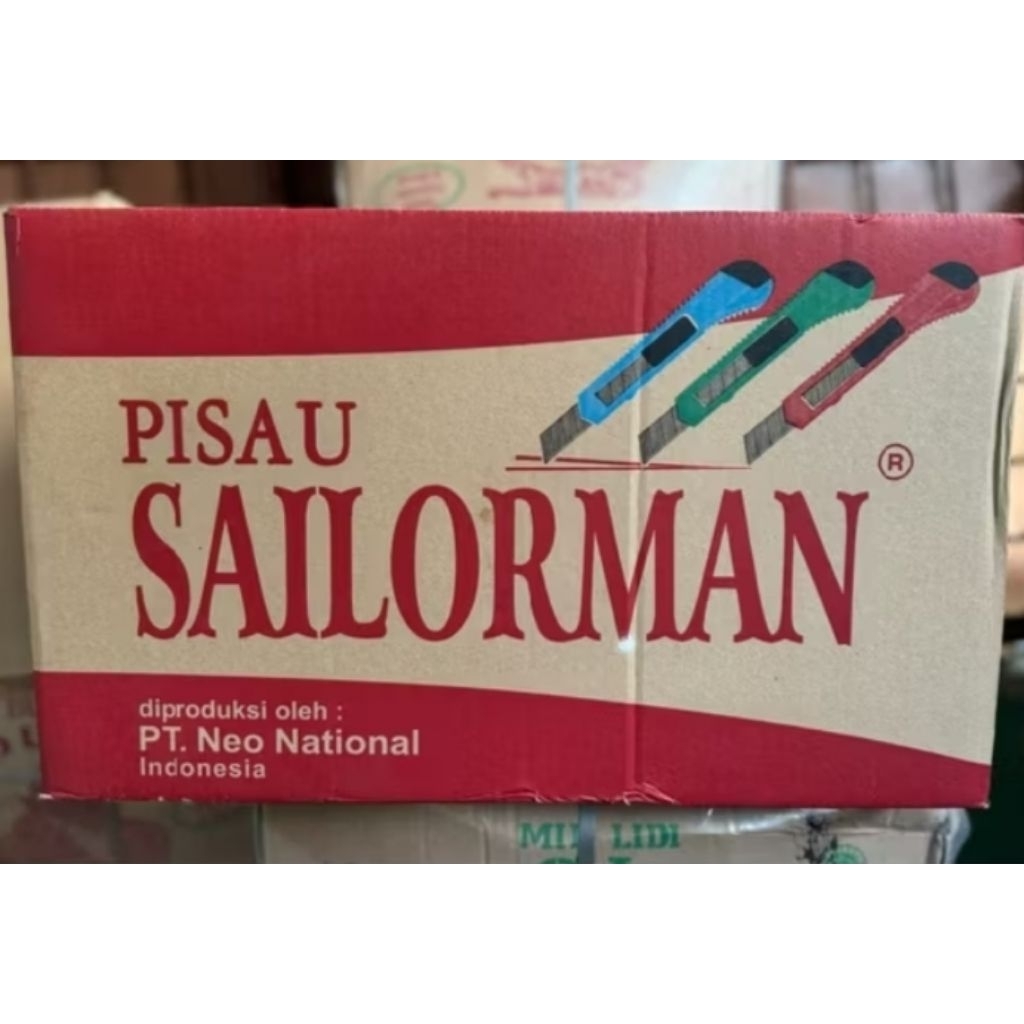 1 dus pisau kater sailorman isi 60 lusin