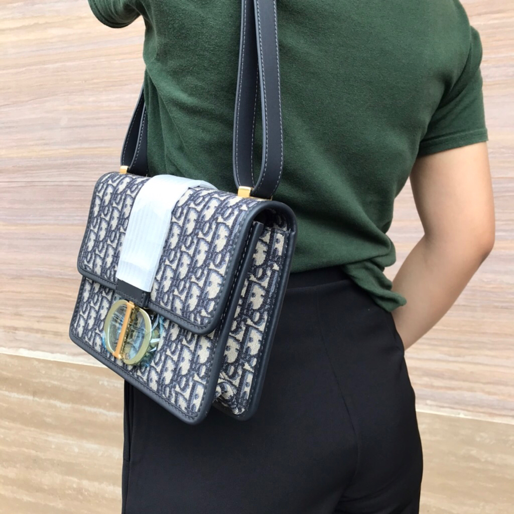 Beverlybrandedbags Tas Branded Import Shoulder Bag Navy Blue Mirror VVIP