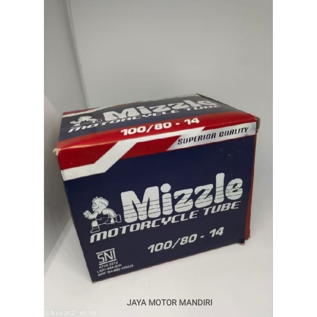 BAN DALAM MOTOR MIZZLE 100/80 RING 14