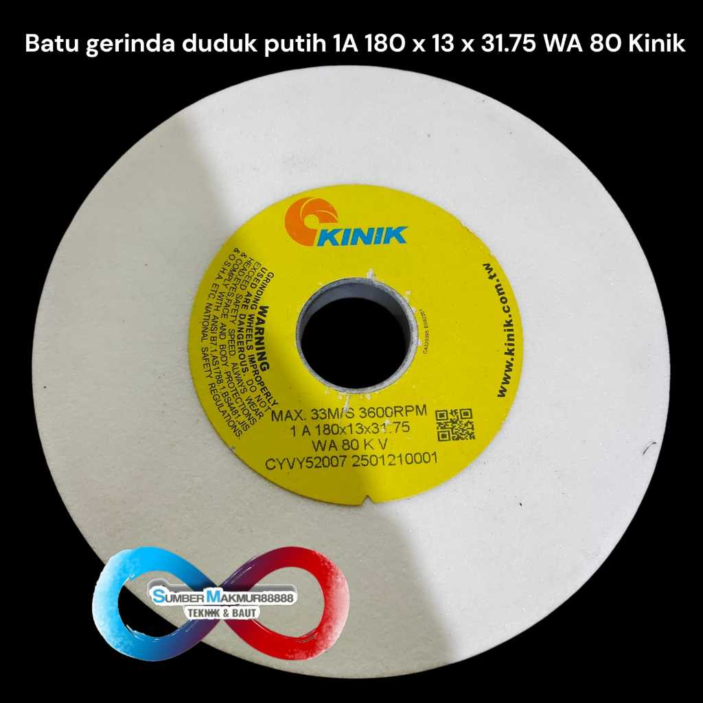 Batu Gerinda Duduk Putih WA 80 KV1A (180 x 13 x 31.75) Kinik