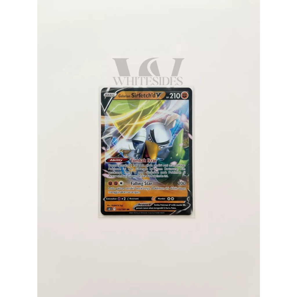 Sirfetch'd V - SC3A 2021 Pedang & Perisai Koleksi VMax Set A Berkilau Pokemon Charizard Snorlax Psyd