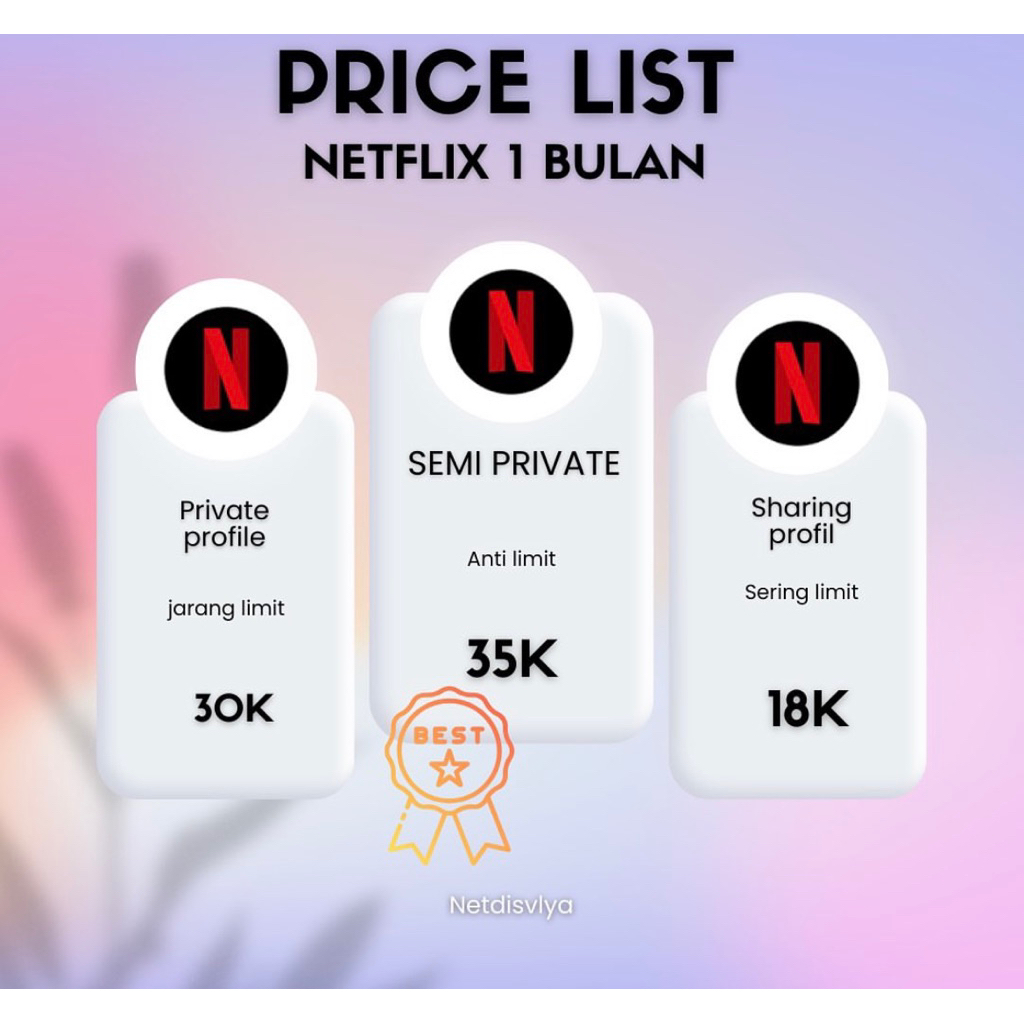 NETFLIX BULANAN DAN HARIAN