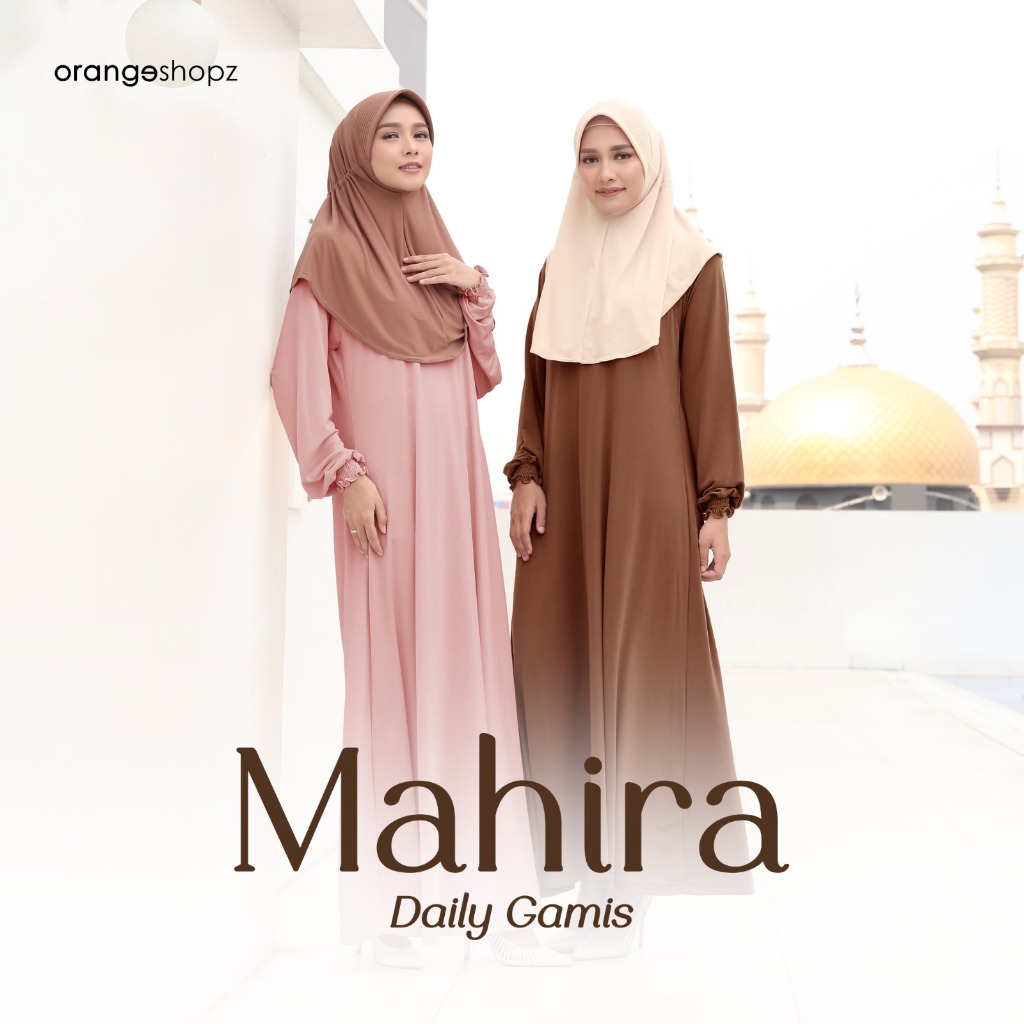 Orangeshopz - Inner Manset Gamis Wanita Lengan Panjang / Manset Dress Lengan Pendek Mahira Daily Gam