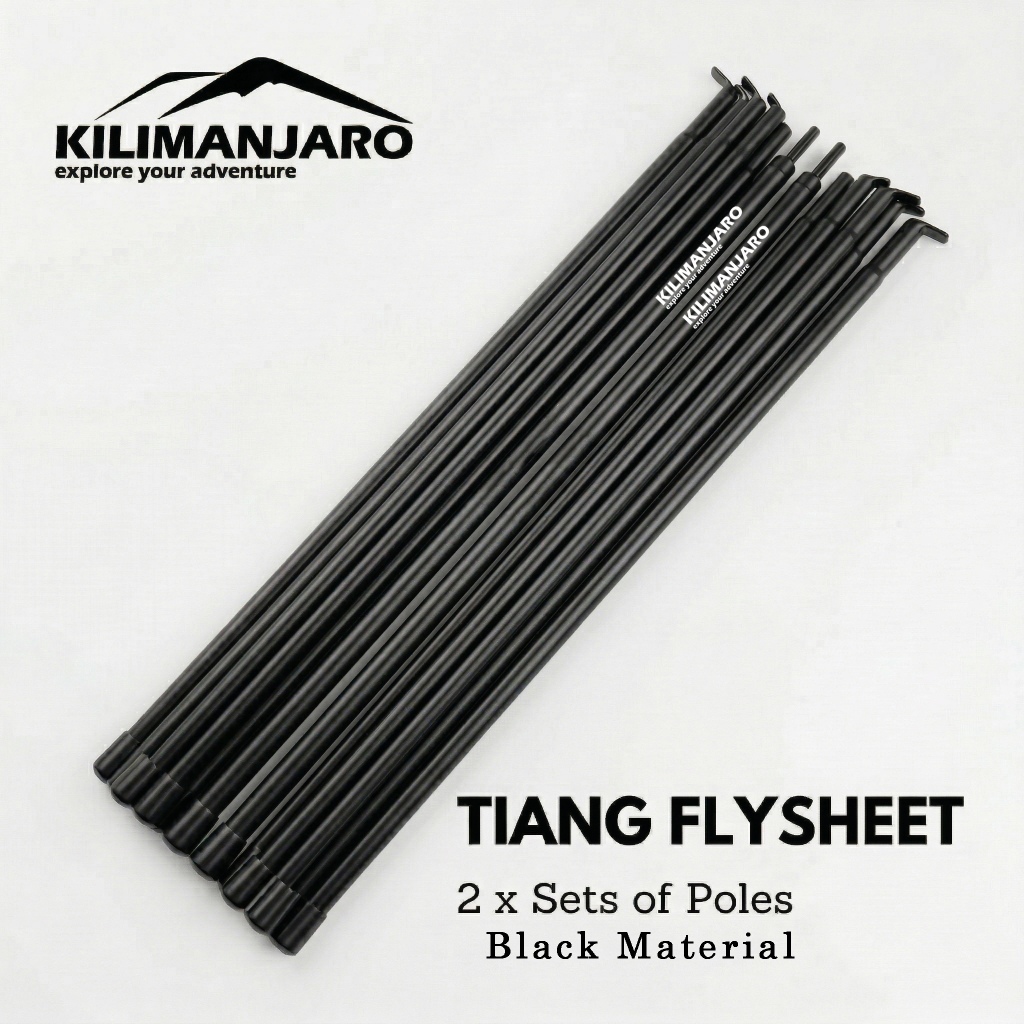 Tiang Flysheet 2 x 200 CM - Pole Flysheet - Awning Flysheet