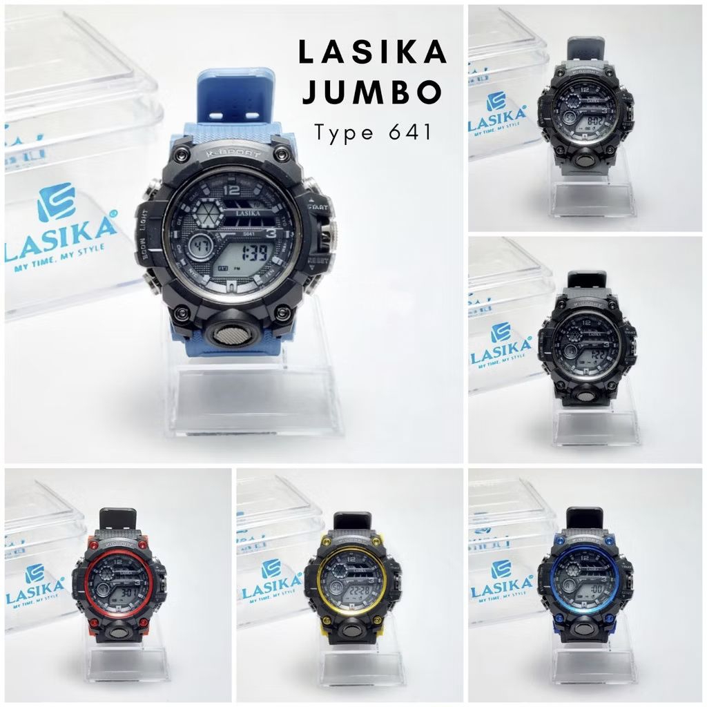 Jam Tangan Pria K-Sport Lasika 641 Digital Original Strap Rubber Anti Air