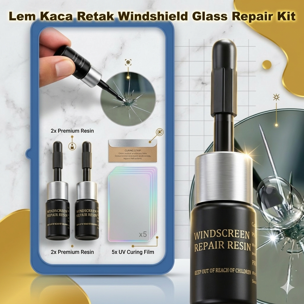 Lem Kaca Retak Kuat Transparan Perbaikan Kaca Mobil Hp Kaca Jendela