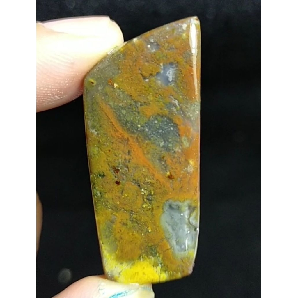 A27 - Batu Bacan KEMBANG SERAT TEMBAGA  - Natural KRISTAL Bodyglass