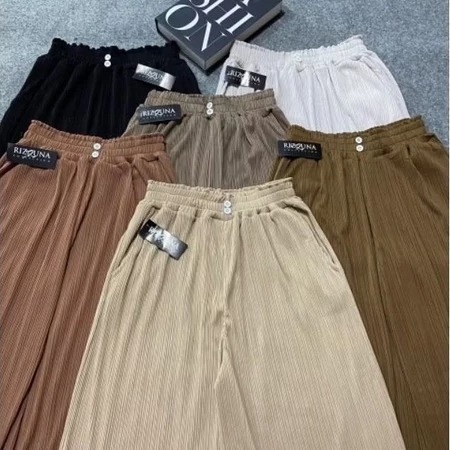 Knit Pants Premium | Celana Kulot Knit Highwaist | Kulot Knit Comdru Premium | Kulot Rajut