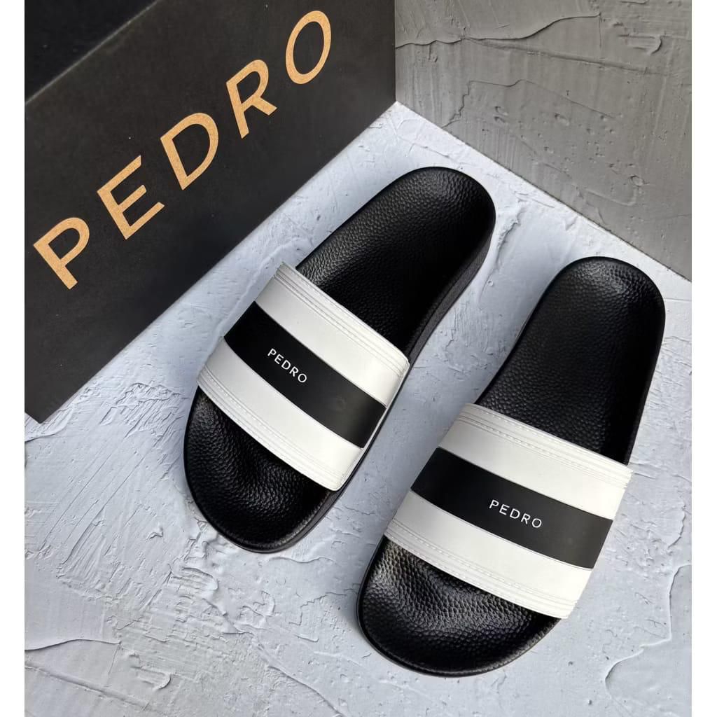 Sandal Slip On Pedro Premium Miroor Pria Wanita Free Boxs