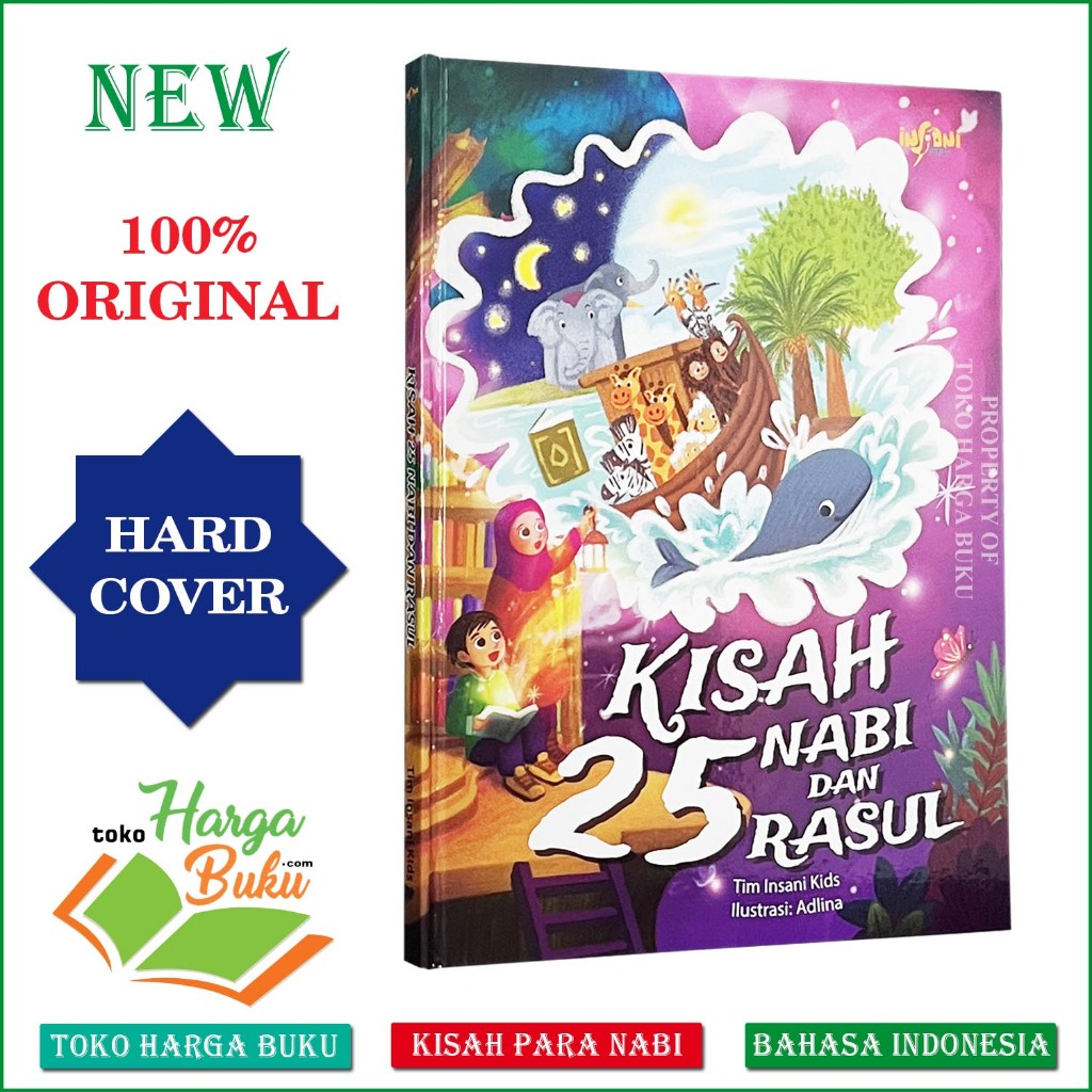 Foto Kisah 25 Nabi dan Rasul HARD COVER Insani Kids FULL COLOR Buku Cerita Anak Usia 7+ Sirah Nabawiyah - Gema Insani Press