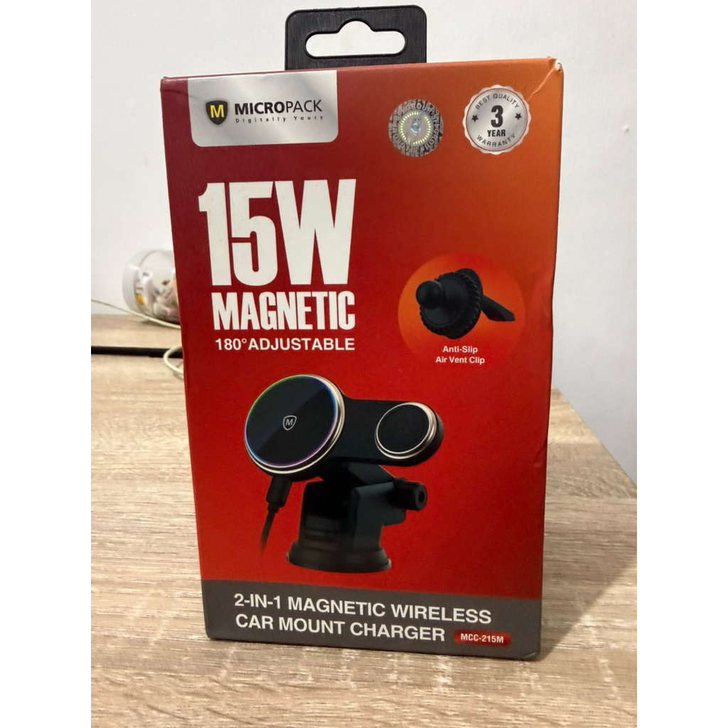 Micropack 2in1 Magnetic Wireless Car Charger