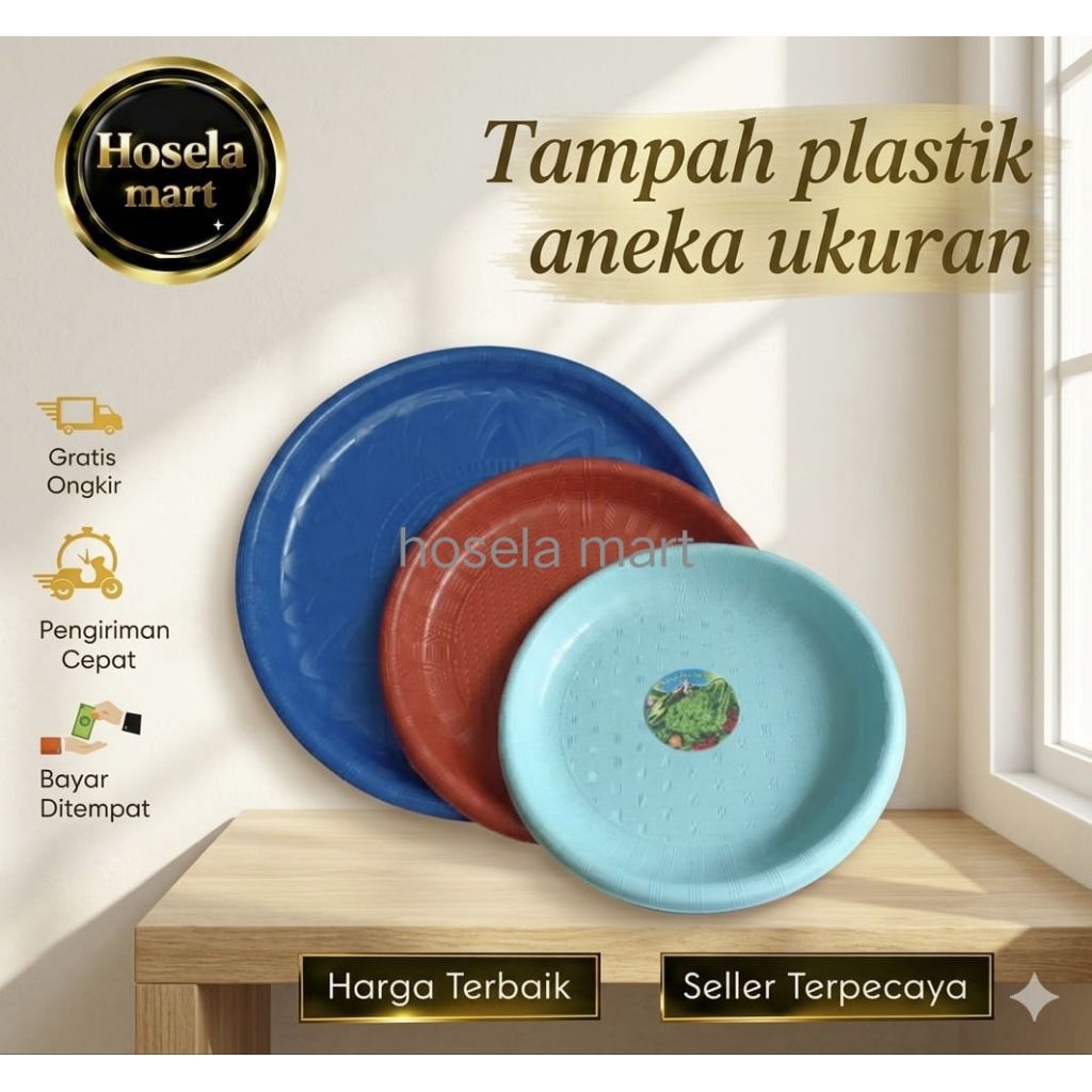 Tampah Plastik Bulat / Tampah Plastik Bulat Great 38cm 50cm / nampan bulat besar / nampan beras
