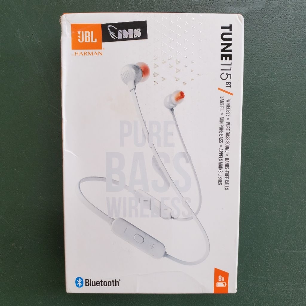 JBL Tune115BT Bluetooth Headphone Tune 115 BT Headset Garansi Resmi IMS Segel Putih