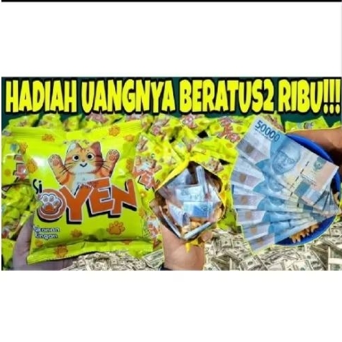 Snack ciki berhadiah uang tunai OYEN viral anya makeit