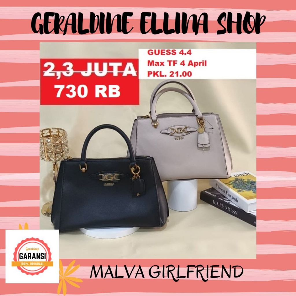 Tas Guess wanita satchel bag ORIGINAL 100% sale MALVA GIRLFRIEND