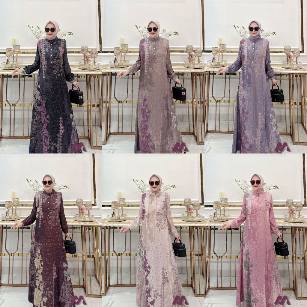 Jenaira dress gamis terbaru premium original by hmf luxury