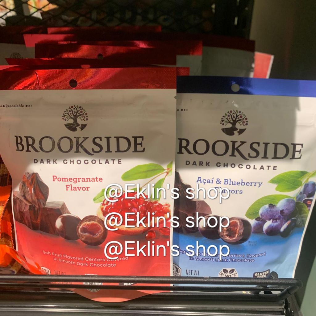 brookside | brookside dark chocolate| acai blueberry| pomegranate| import chocolate Cokelat
