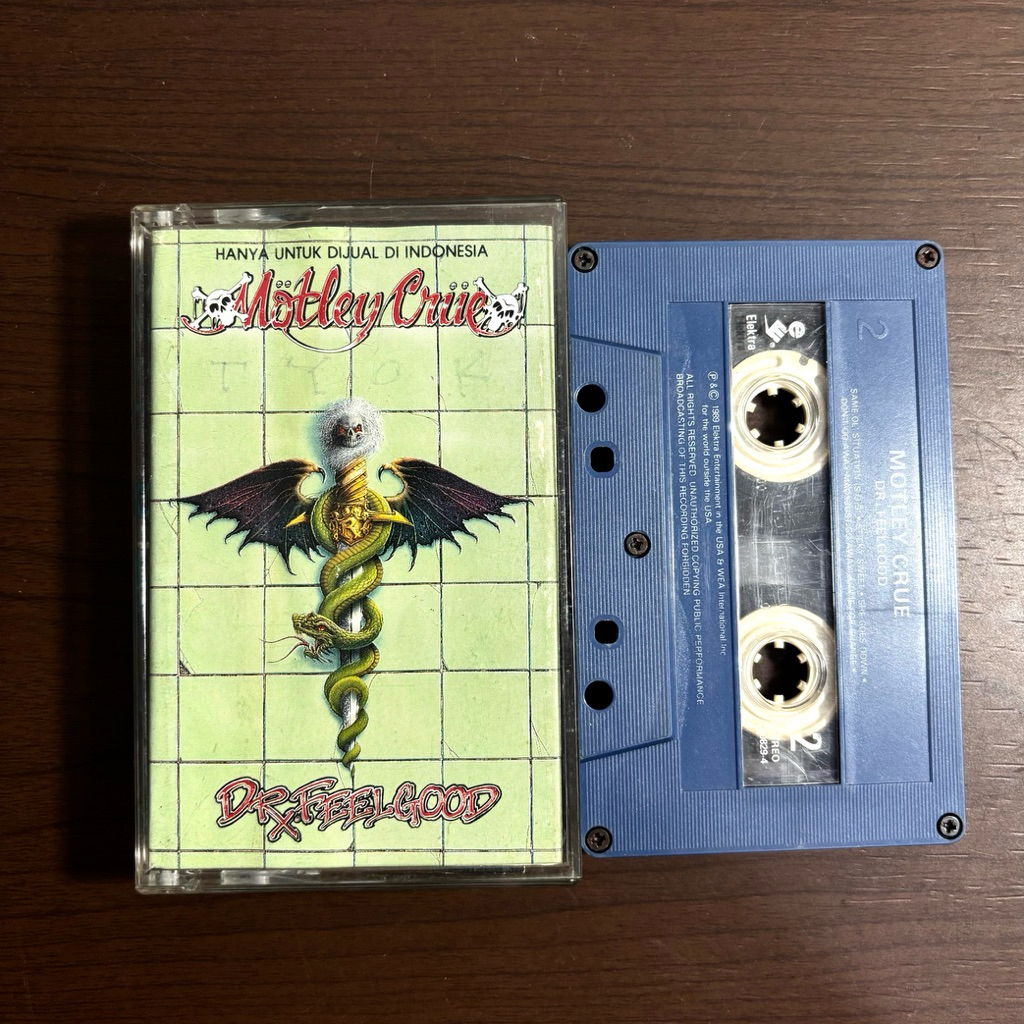 Kaset Pita Motley Crue Dr Feel Good Rock Album
