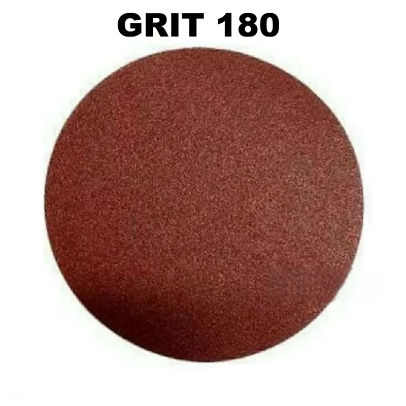 Amplas Bulat Velcro 4 Inch Untuk Kayu dan Besi GRIT 180