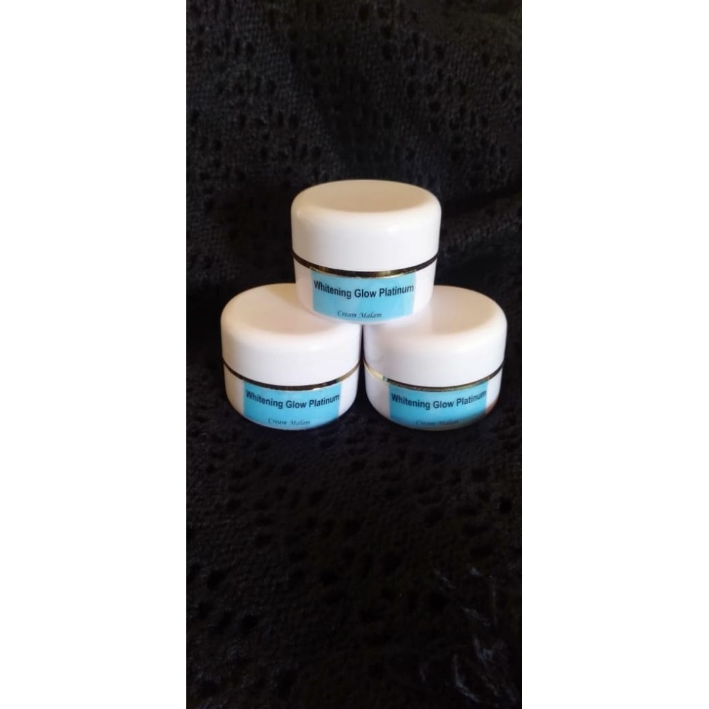 WHITENING GLOW PLATINUM || Cream malam