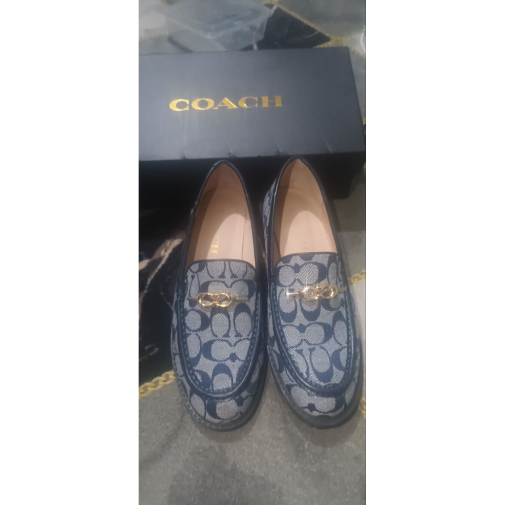 COACH loafer sepatu wanita original prelov