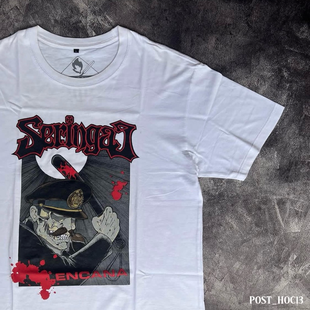T-SHIRT SERINGAI - LENCANA. (high octane production)