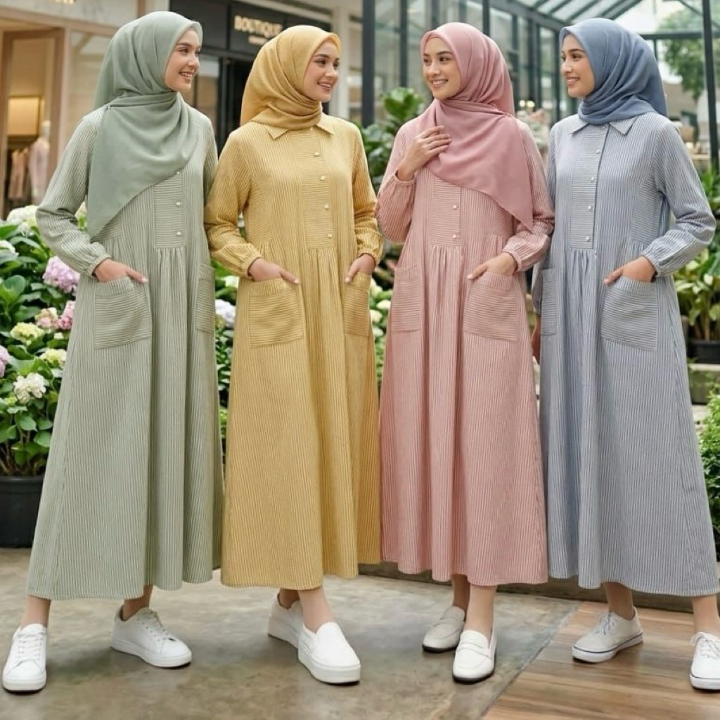 GAMIS WANITA MIDI WANITA TERBARU BY CU2K ORIGINAL