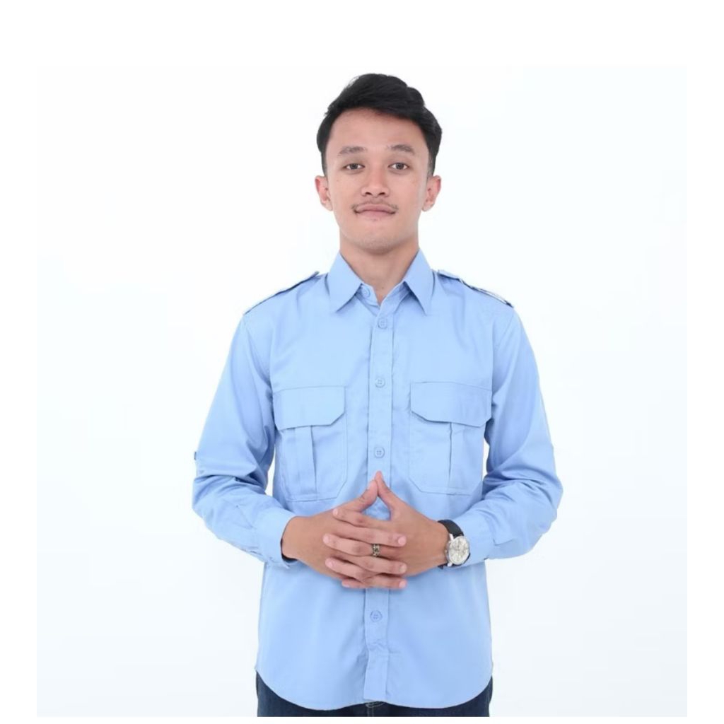 kemeja PDH biru/BGN