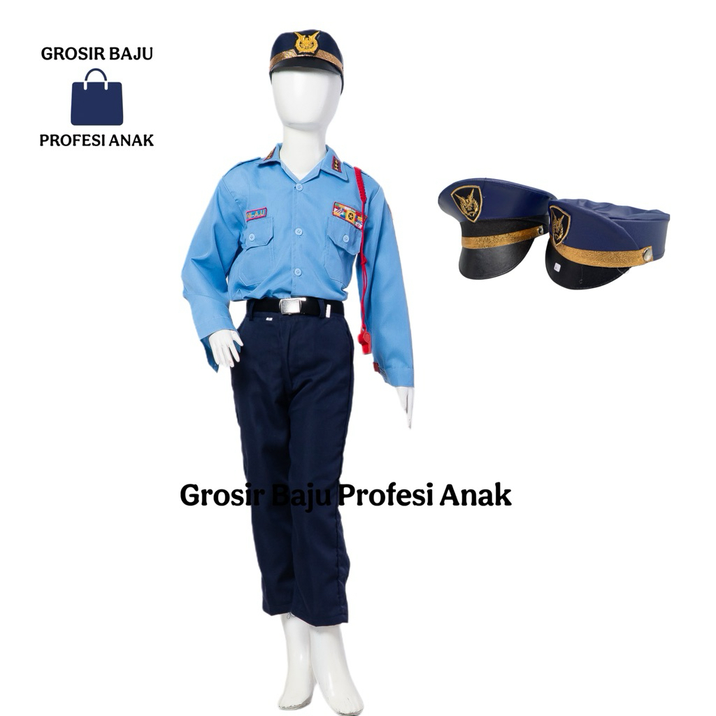 BAJU SERAGAM TNI AU ANAK PAUD+TK/KOSTUM KARNVAL
