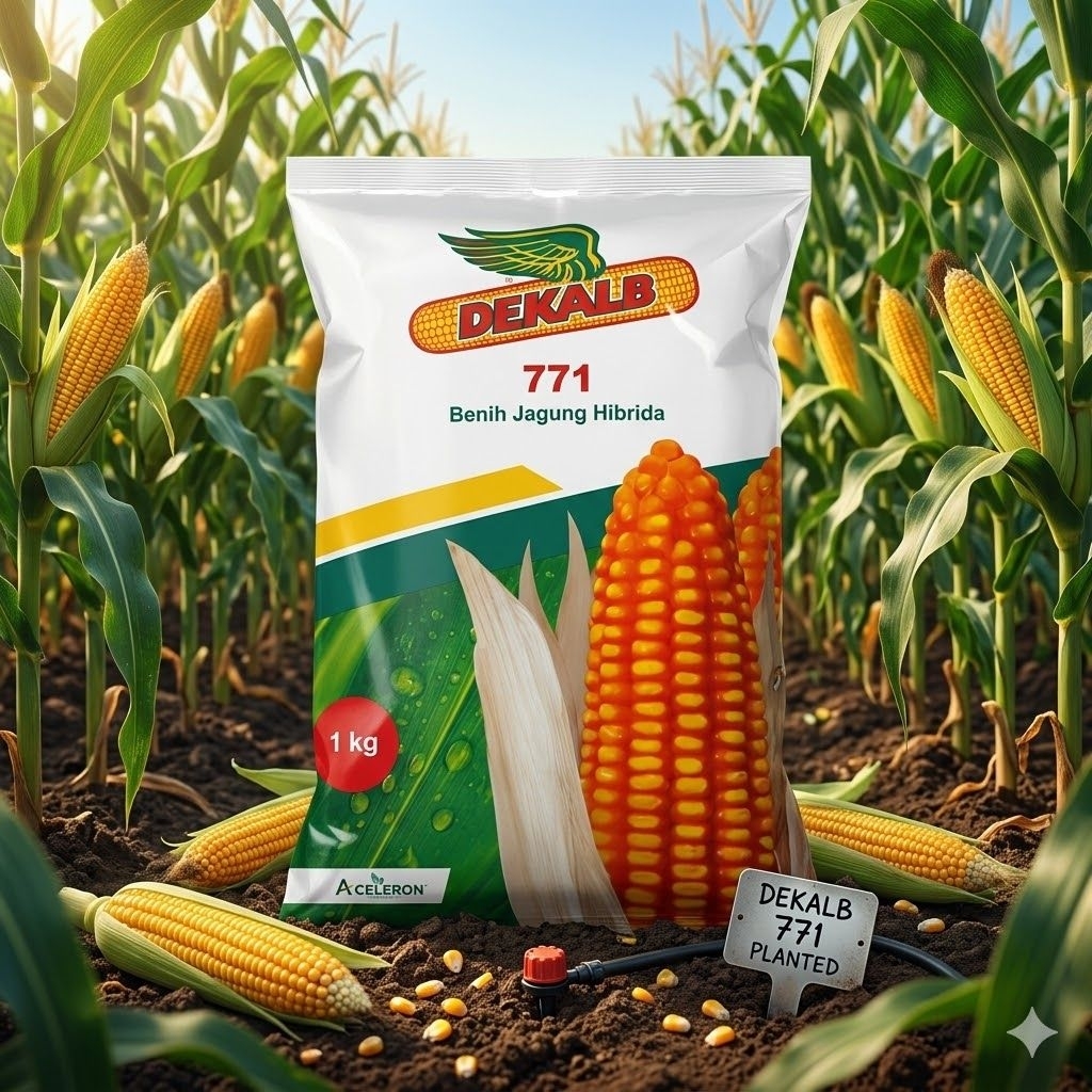 Benih jagung hibrida DEKALB771 KEMASAN 1KG ORIGINAL