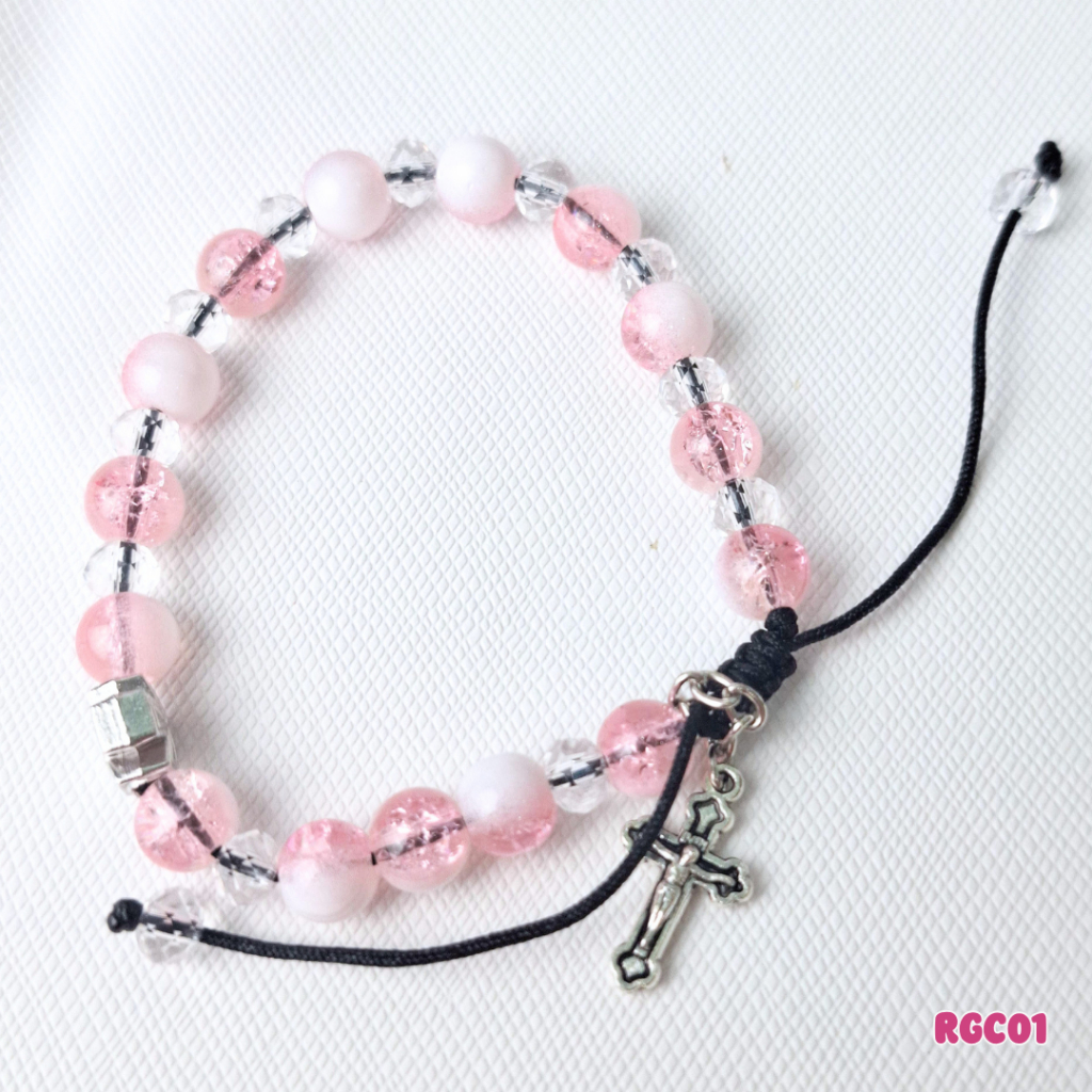 Gelang Rosario Kuno / Gelang Doa Katolik / Gelang Rosario Batu Manik / Kado Rosario RGC