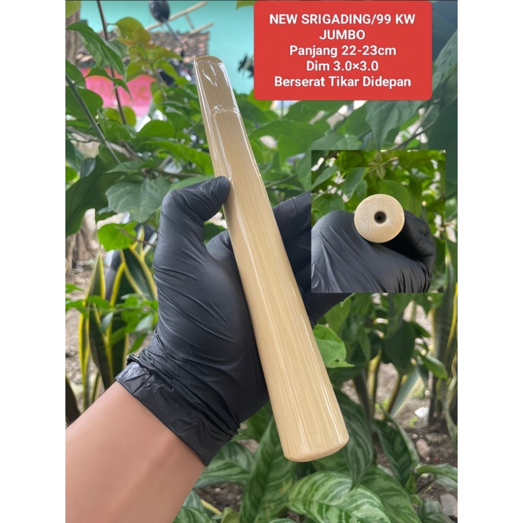 Once Pipa Srigading Premium Panjang 22cm Serat Tikar Pulen Jumbo