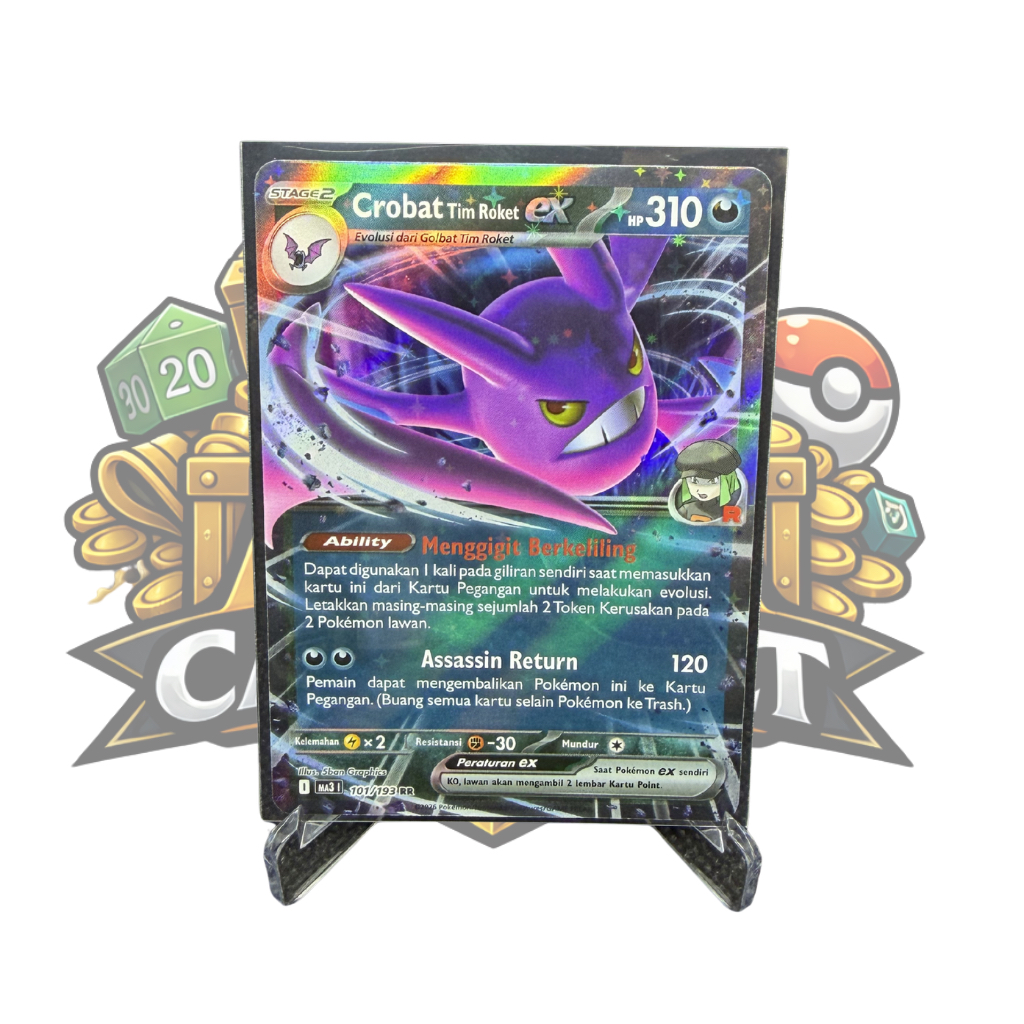 Crobat Tim Roket EX RR - MA3 (101/193) - Indonesia