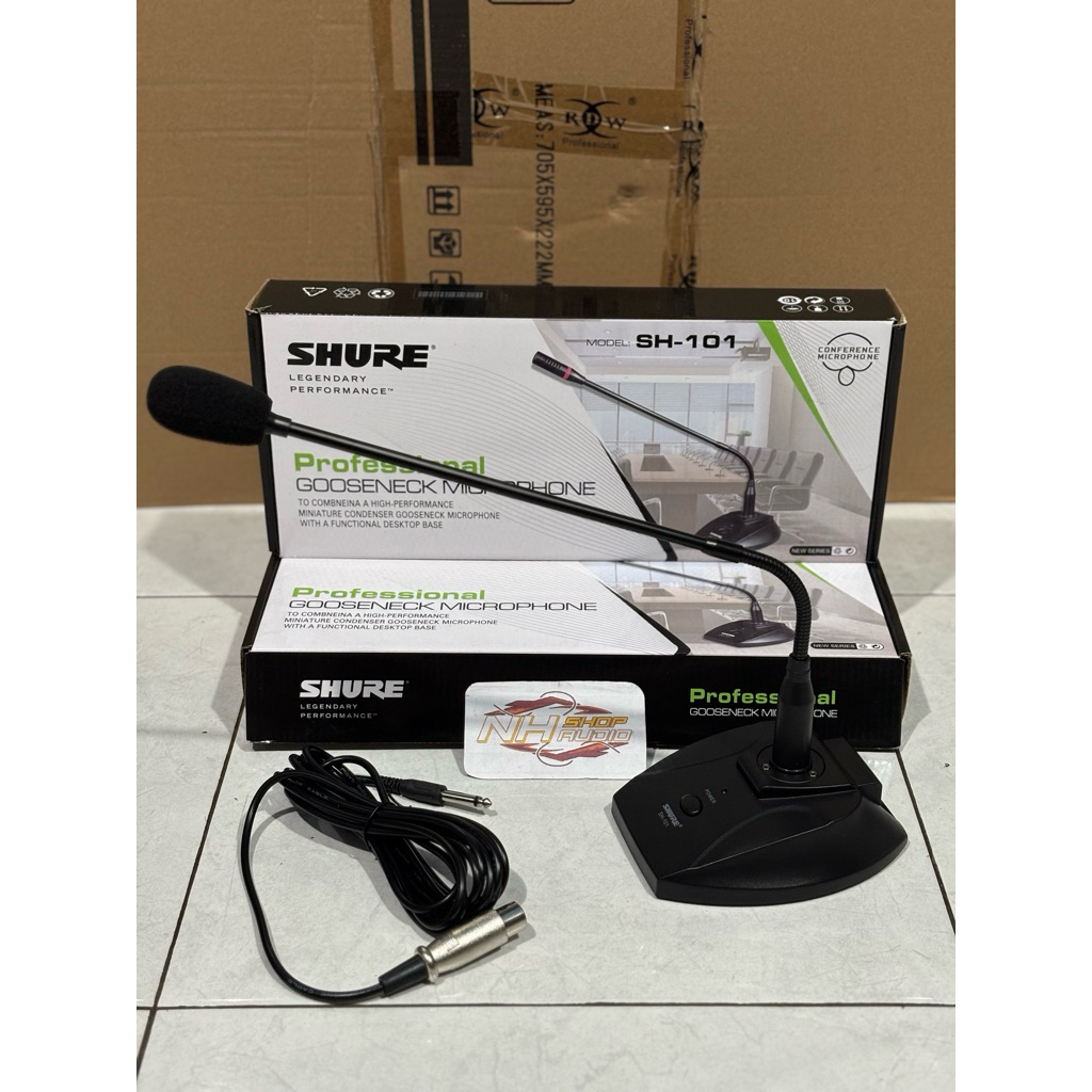 Mic Podium Shure SH101 SH-101 Mic Meja Kabel Rapat Shure SH 101 Microphone Conference Sensitif dan P