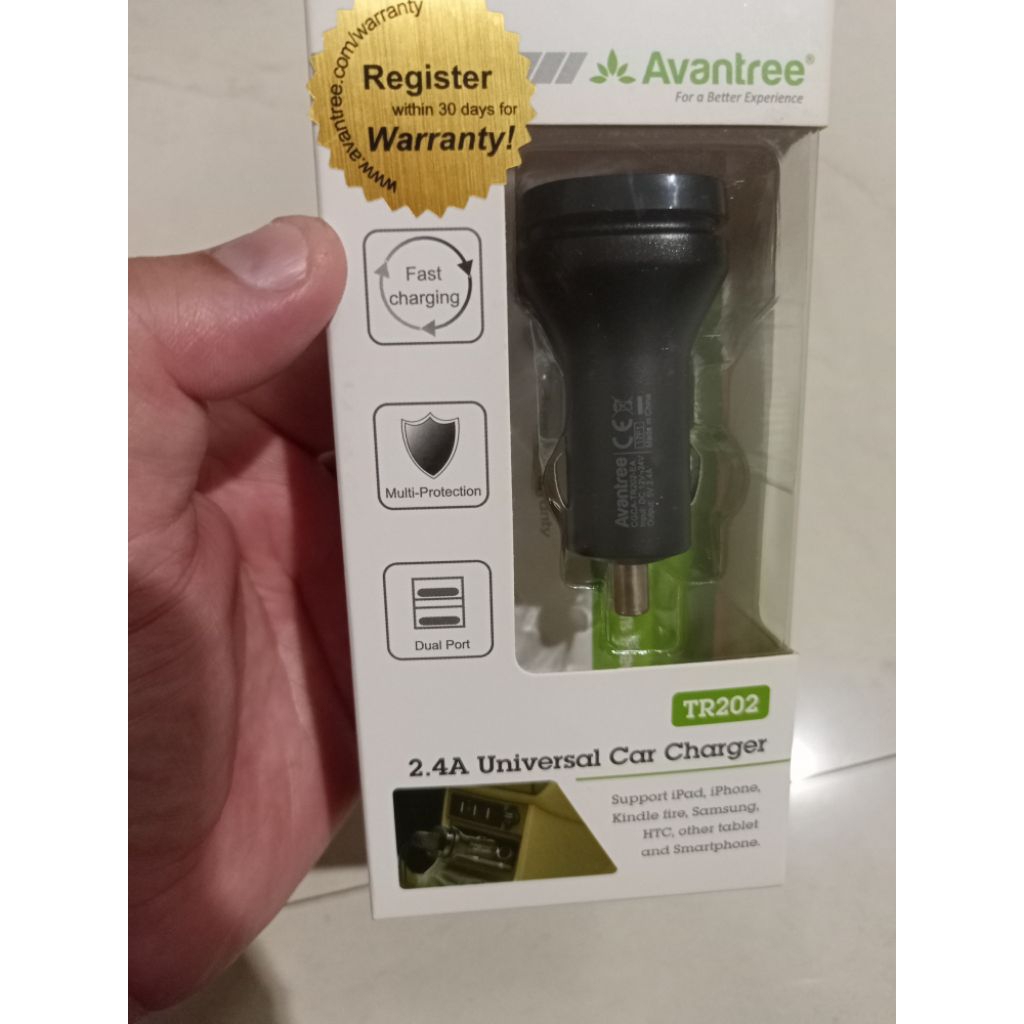 universal car charger tr-202 avantree
